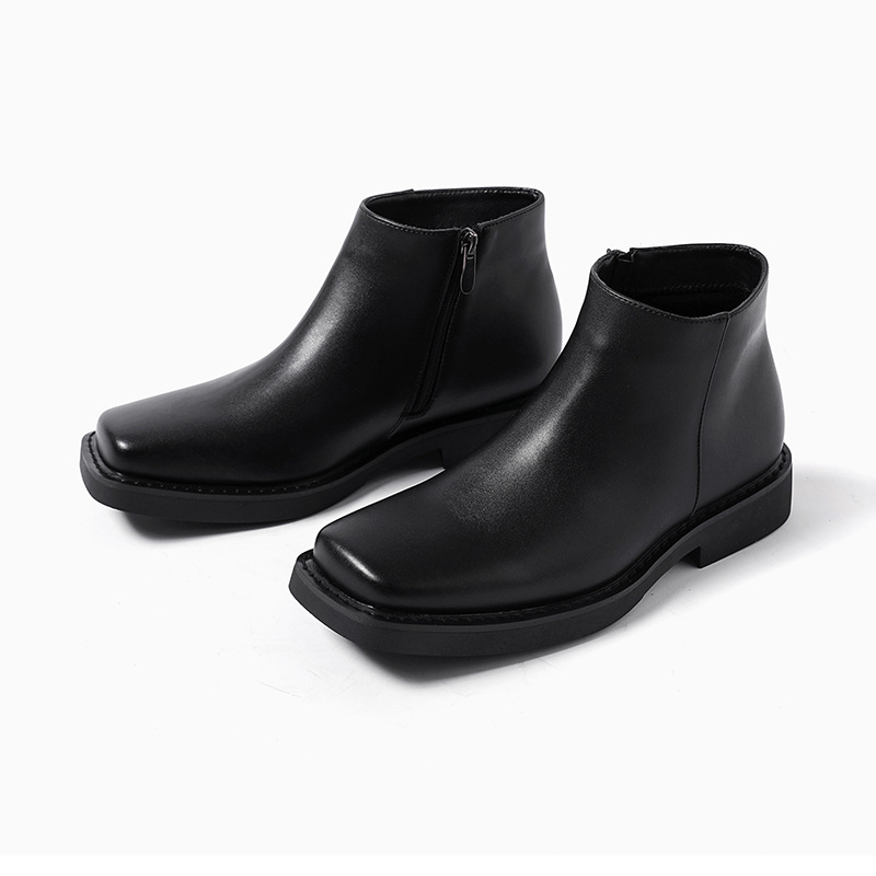 Men'S Luxury Formal Wear - Luxury Fashion Black Men Casual Leather