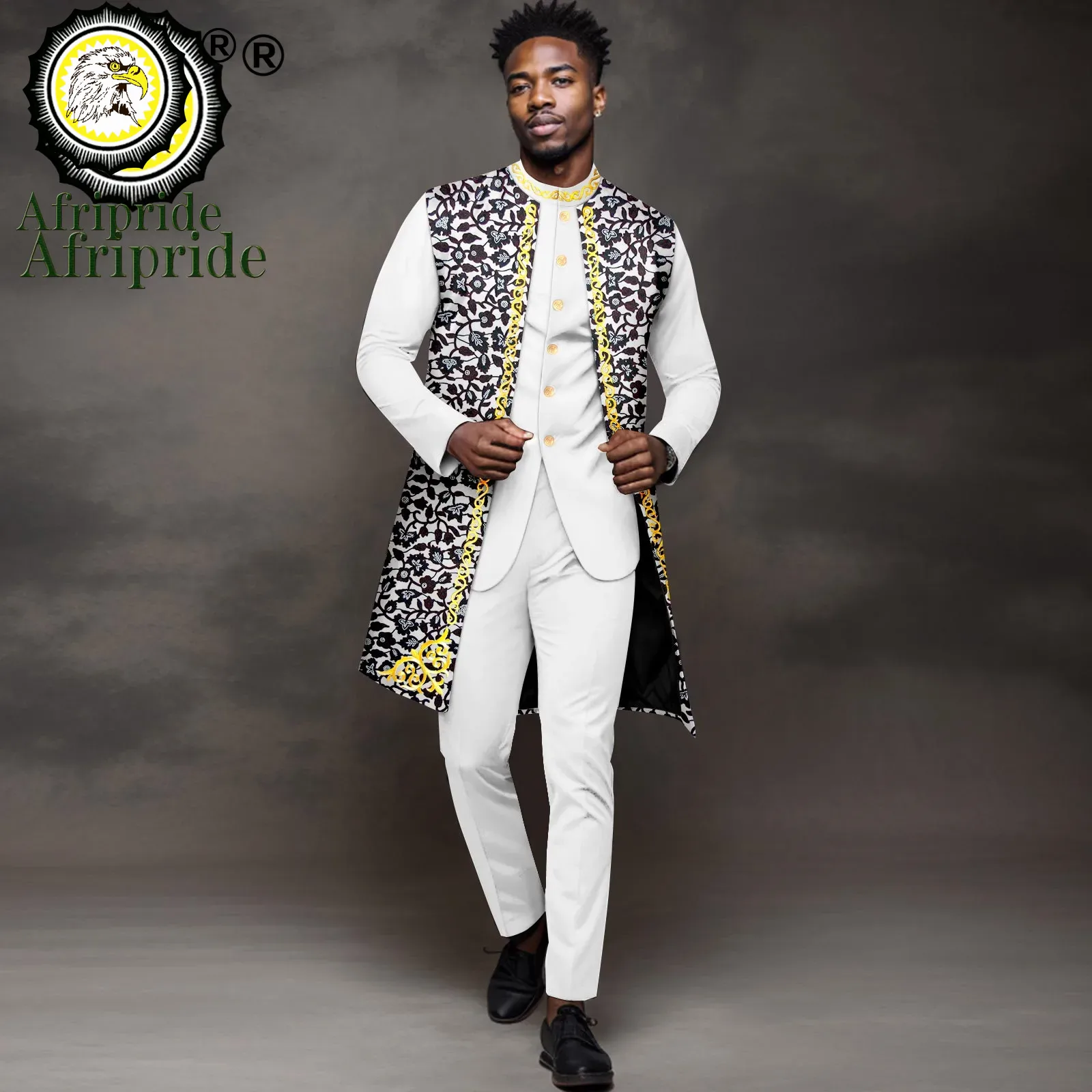 Men Formal Wear Dress - African Clothing for Men Embroidery Jacket