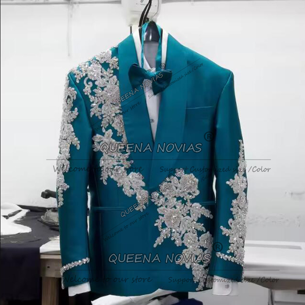 Exclusive Groom Wedding Suits  - огляд і ціна Men Formal Wear Green