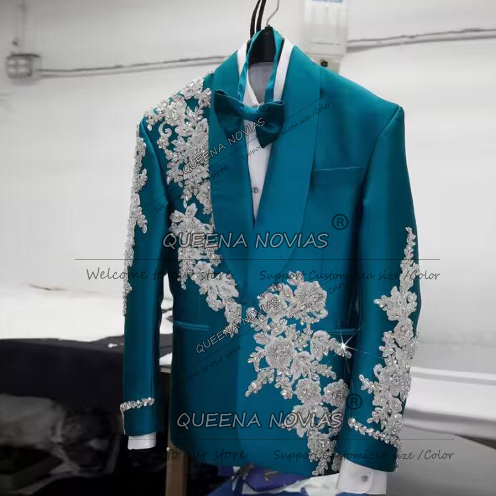 Exclusive Groom Wedding Suits  - огляд і ціна Men Formal Wear Green