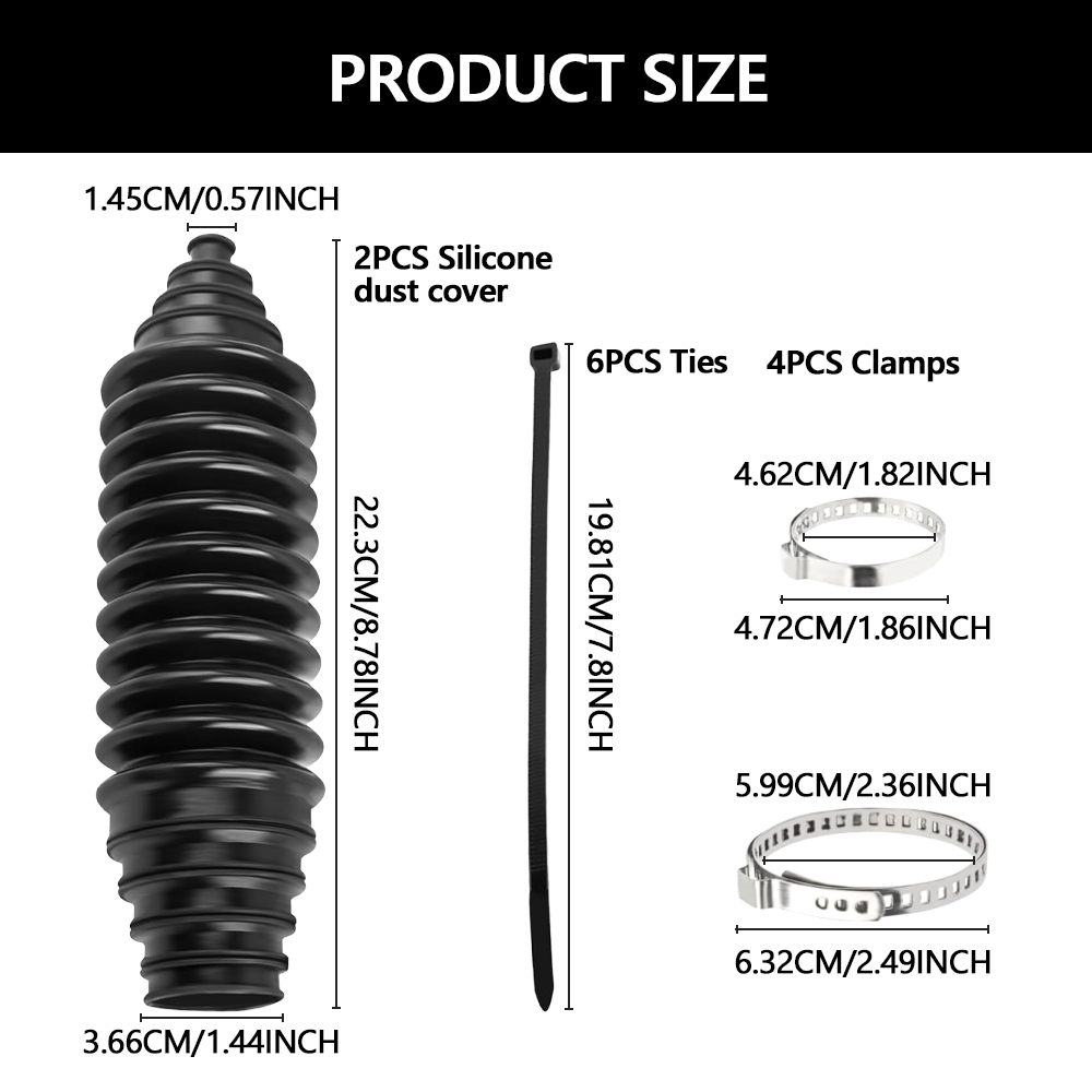 Car Inner Tie Rod Boot Kit, Ra - огляд і ціна Tie Bar Clip