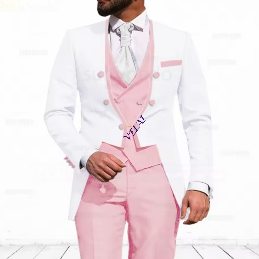 Customized Sky Blue 3-Piece Su - огляд і ціна Men Formal Wear Blue