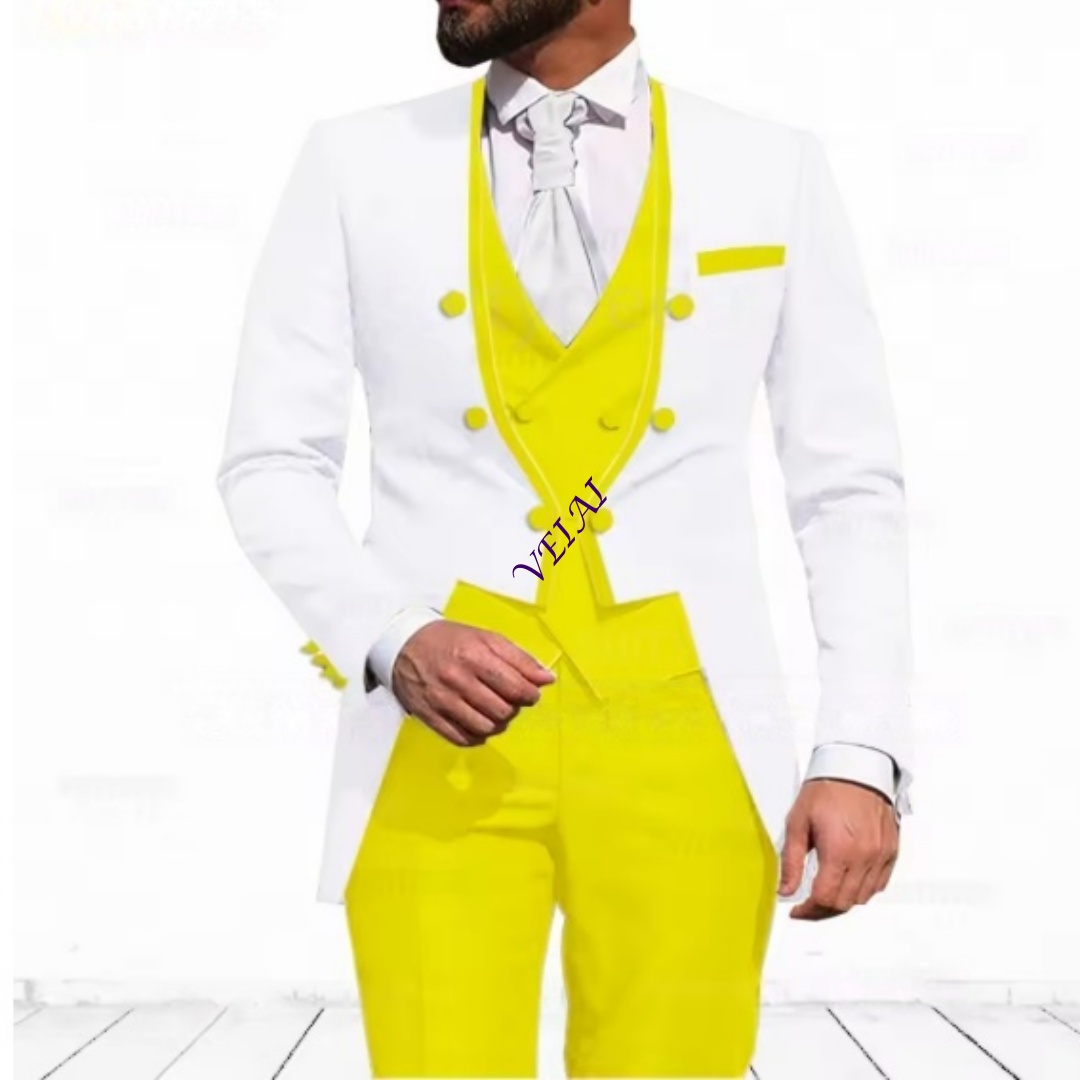 Customized Sky Blue 3-Piece Su - огляд і ціна Men Formal Wear Blue
