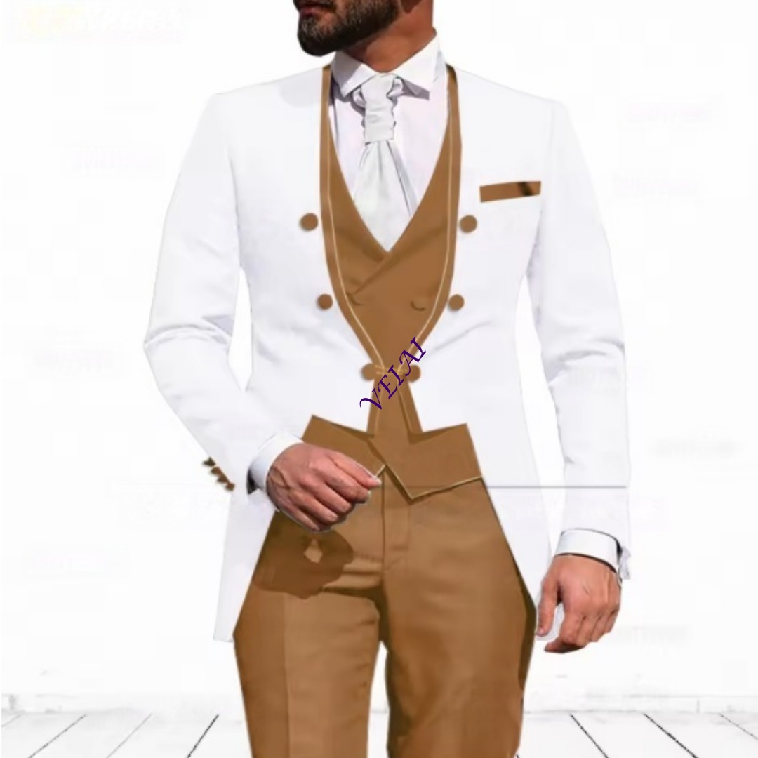 Customized Sky Blue 3-Piece Su - огляд і ціна Men Formal Wear Blue