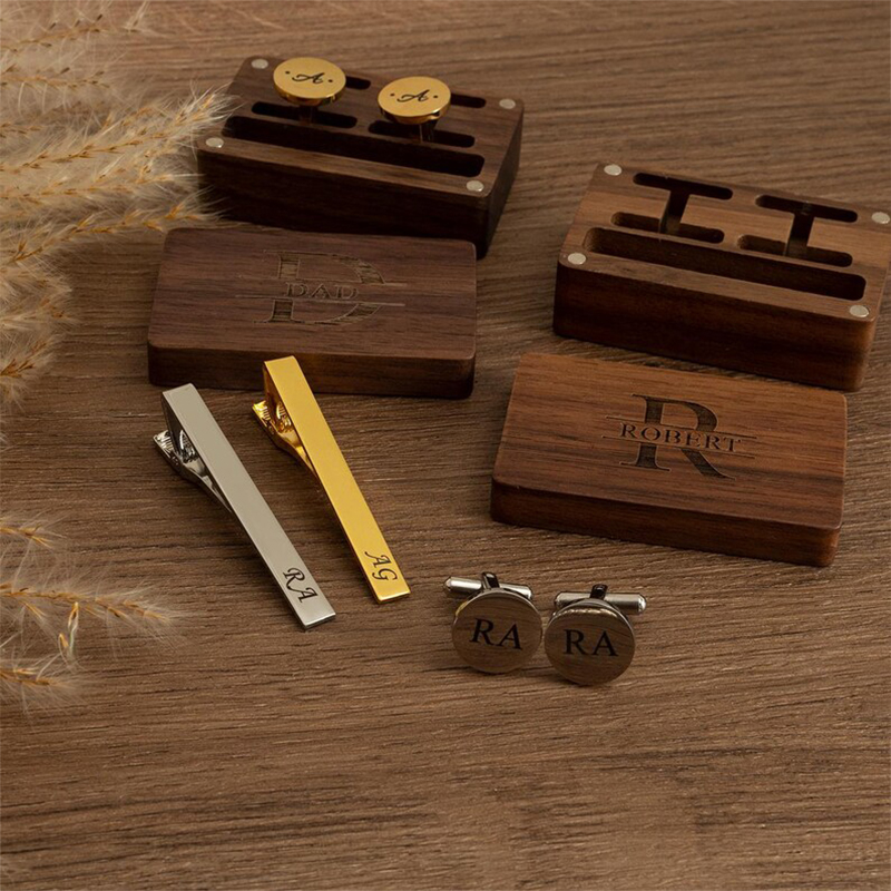 Personalized Groomsmen Cufflin - огляд і ціна Tie Bar Clip