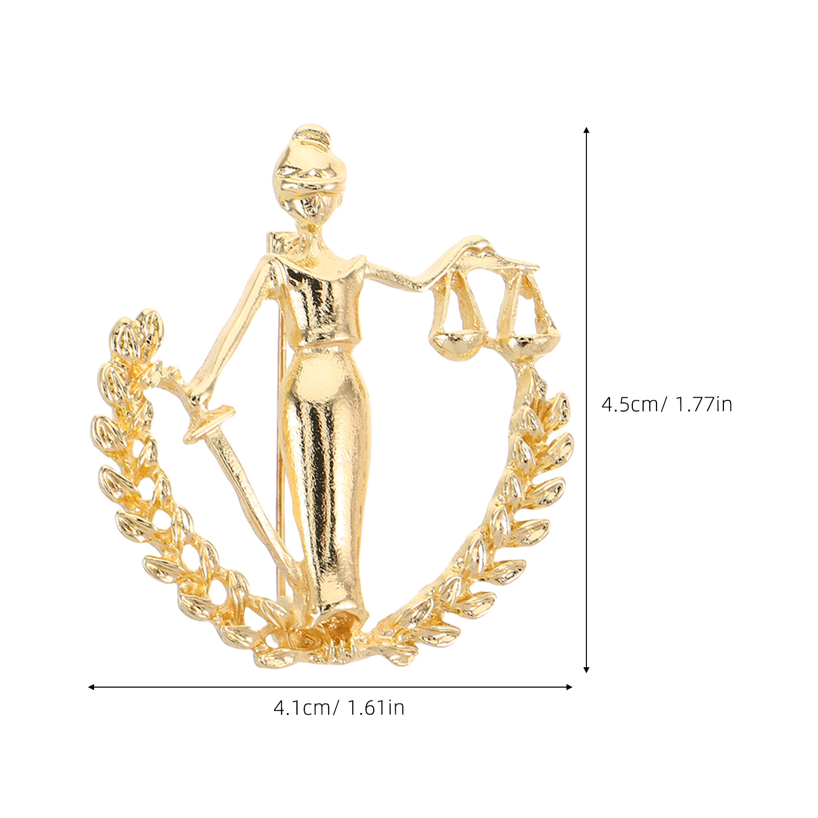 2Pcs Scale Justice Lapel Brooc - огляд і ціна Scale - Men Formals & Ethnic Wear