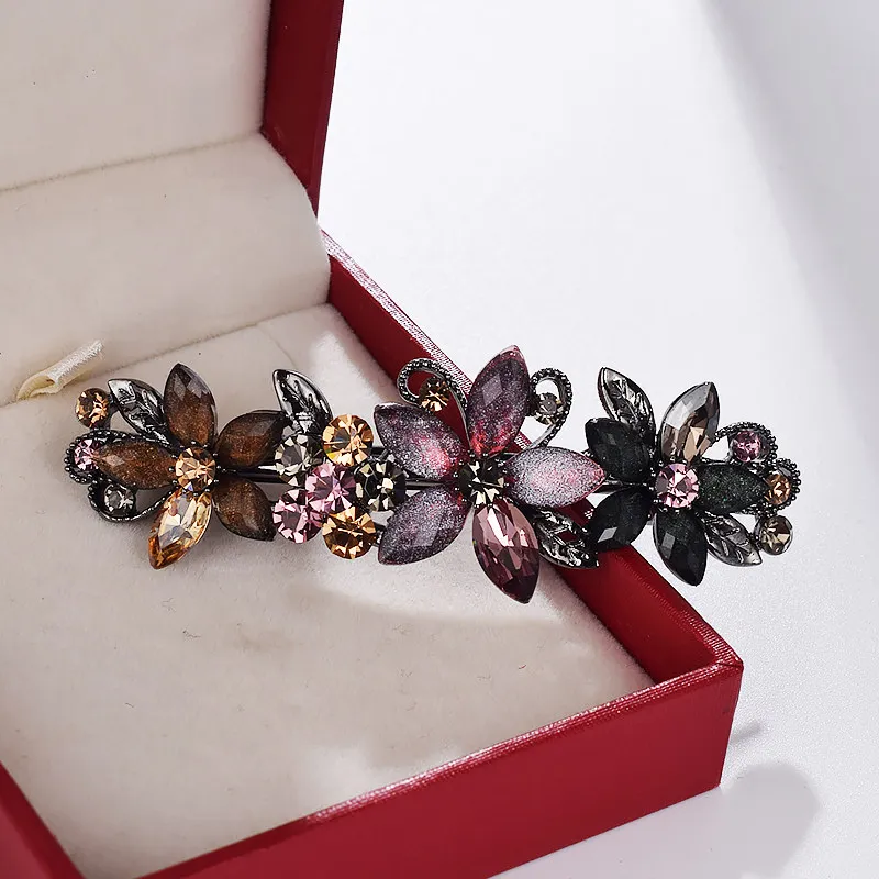 Elegant Rhinestone Glaze Flowe - огляд і ціна Tie Bar Clip