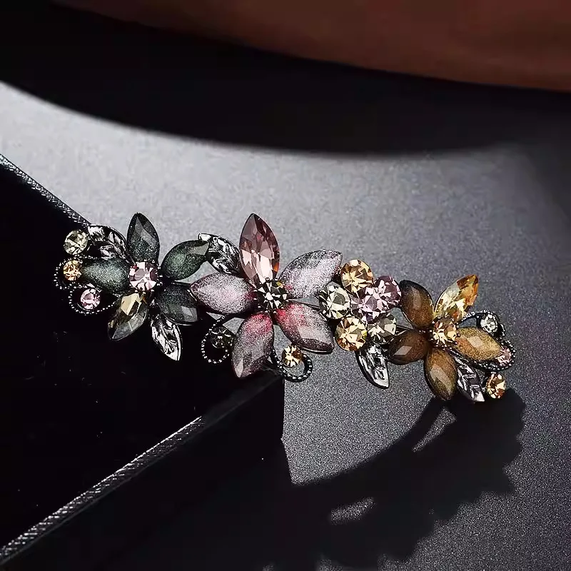 Elegant Rhinestone Glaze Flowe - огляд і ціна Tie Bar Clip