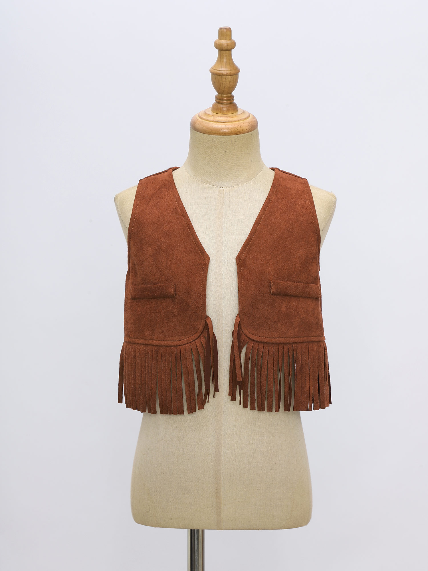 Boys Girls Cowboy Suede Vest O - огляд і ціна Men Formal Wear Vest