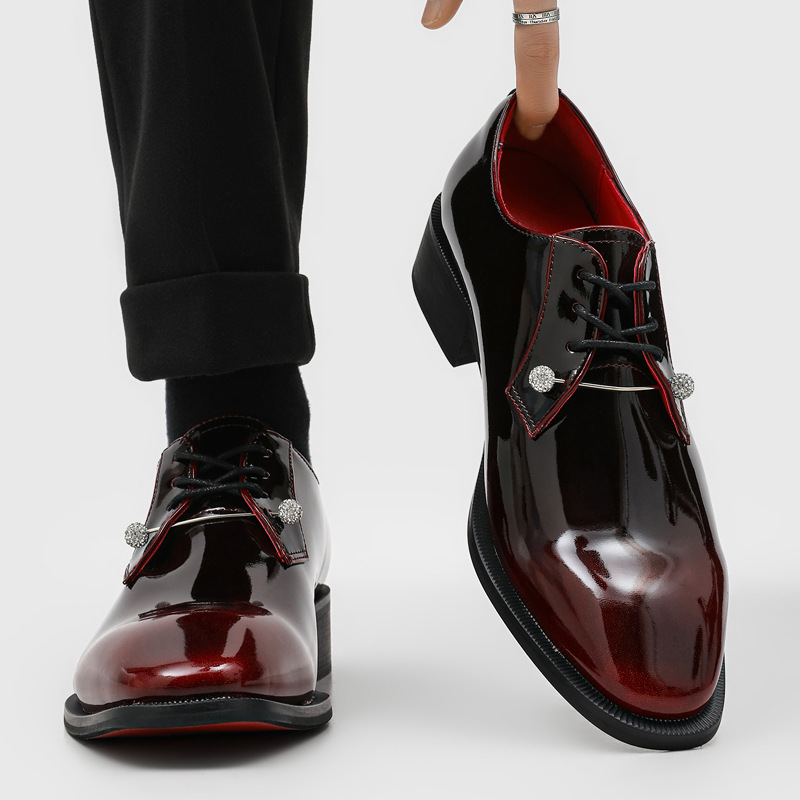 Luxury Patent Leather Derbys D - огляд і ціна Men'S Luxury Formal Wear