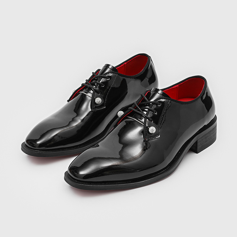 Luxury Patent Leather Derbys D - огляд і ціна Men'S Luxury Formal Wear