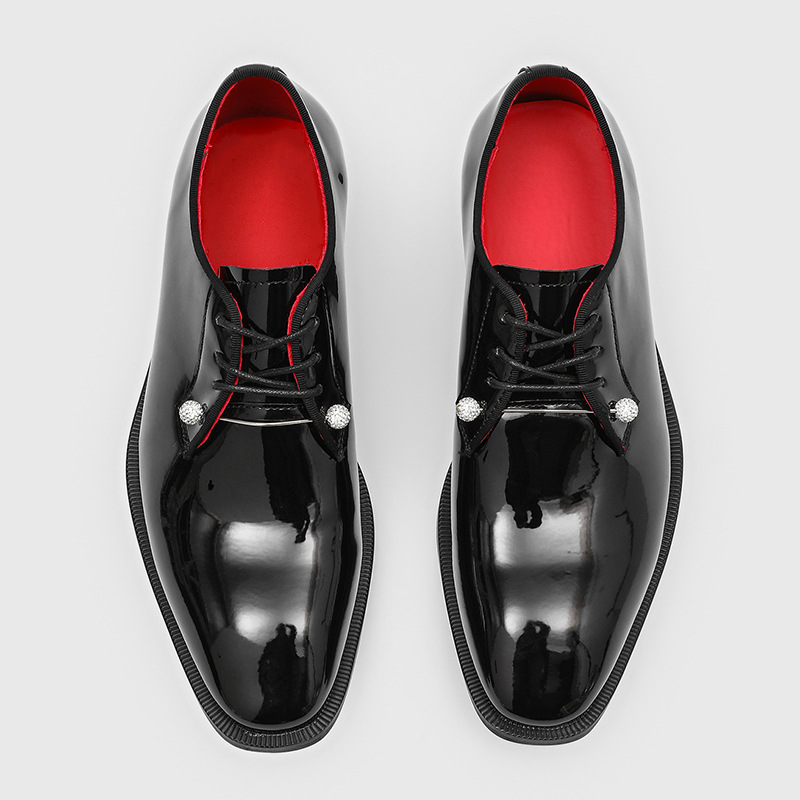 Luxury Patent Leather Derbys D - огляд і ціна Men'S Luxury Formal Wear