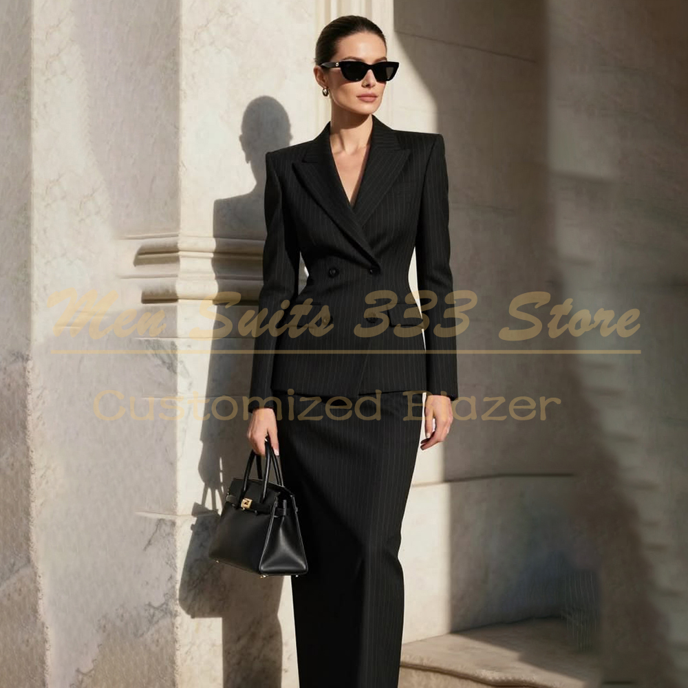 Designer Black Stripe Women's  - огляд і ціна Men Formal Wear All Black