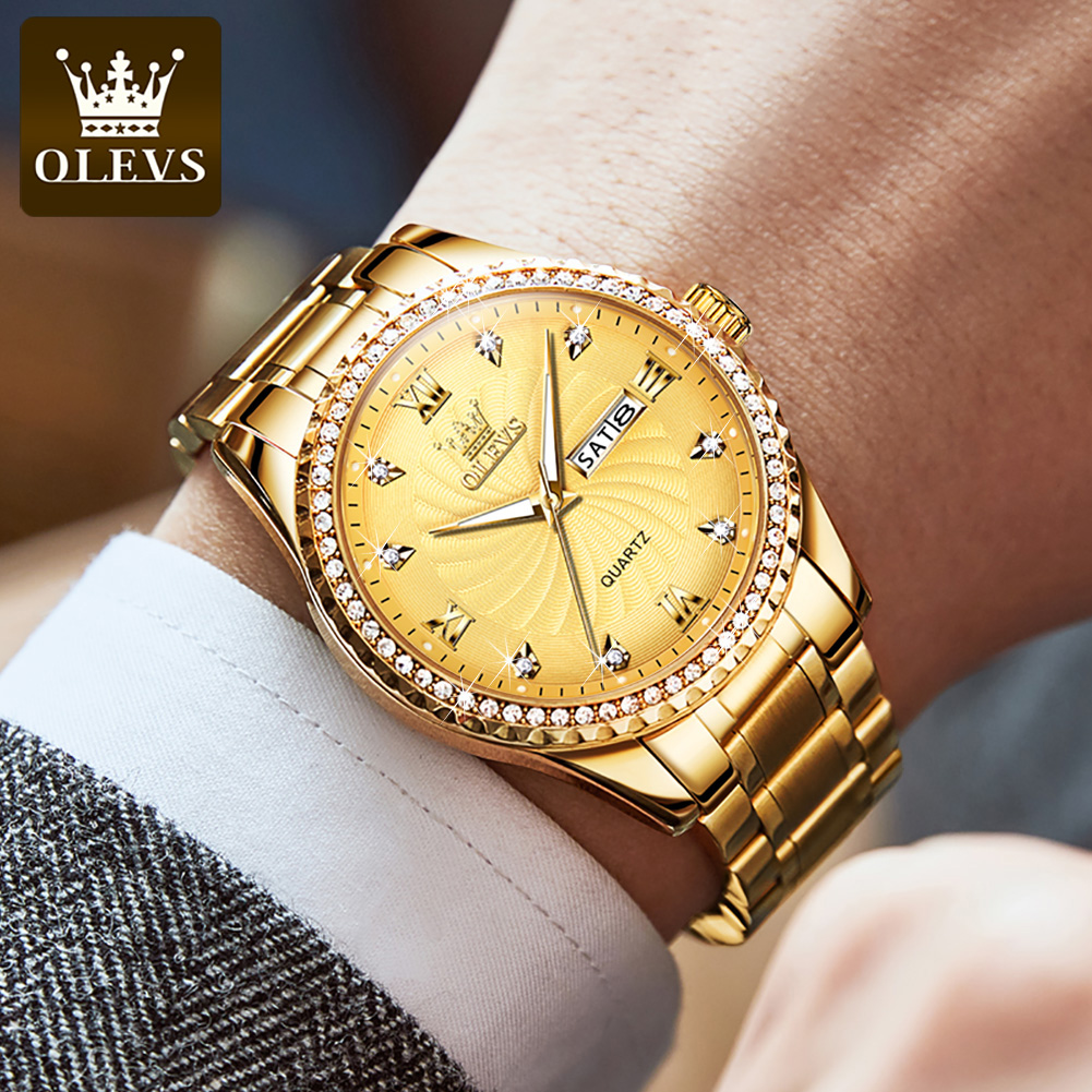 OLEVS 5565 Luxury Brand Quartz - огляд і ціна Men'S Luxury Formal Wear