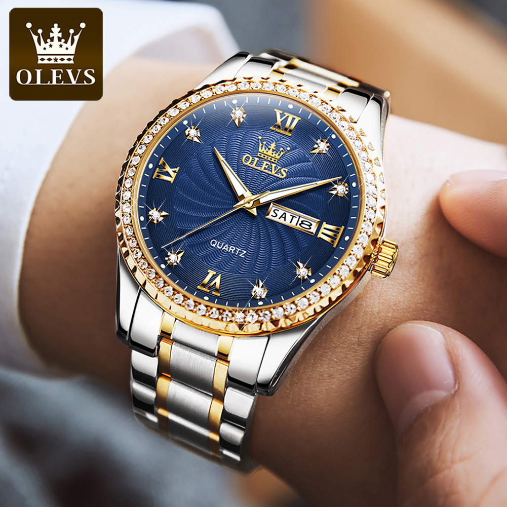 OLEVS 5565 Luxury Brand Quartz - огляд і ціна Men'S Luxury Formal Wear
