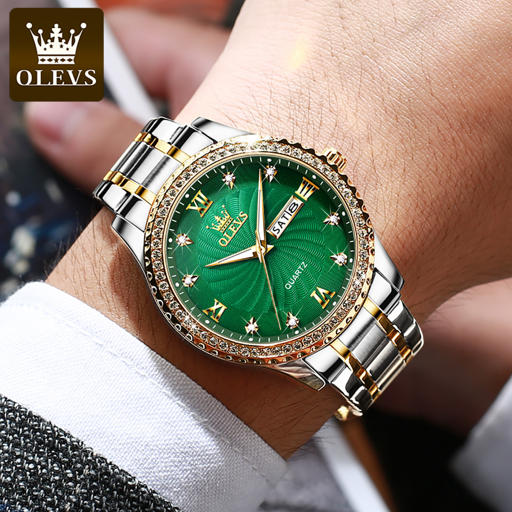 OLEVS 5565 Luxury Brand Quartz - огляд і ціна Men'S Luxury Formal Wear