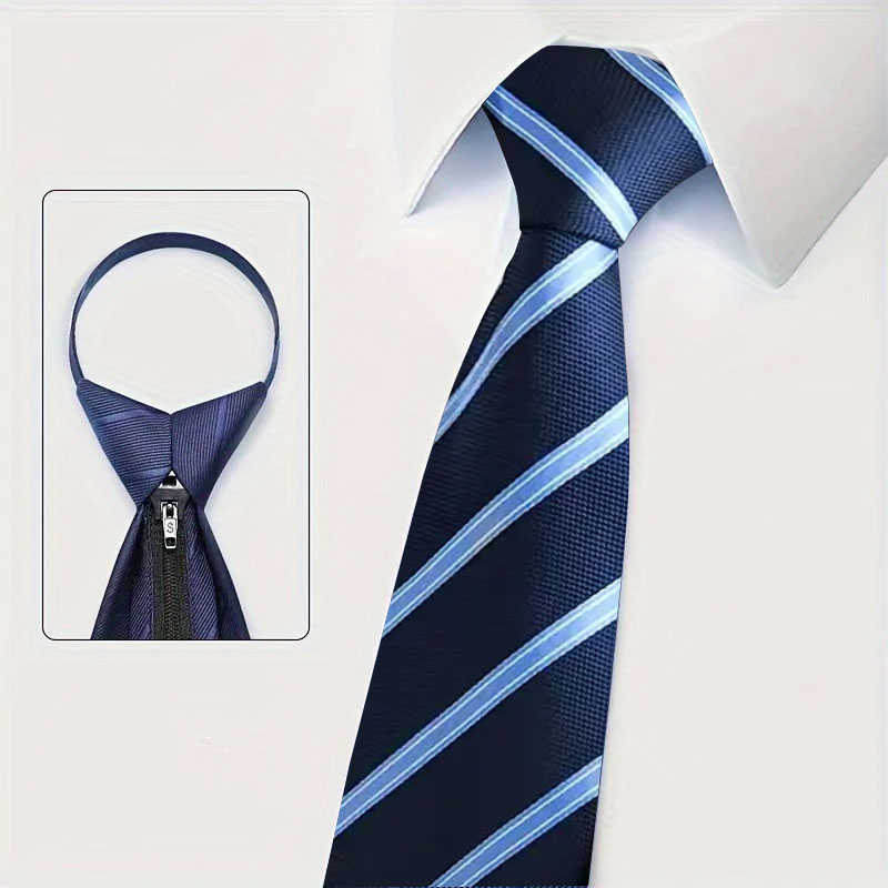 6Pcs Men's Zip Tie 8cm (3.15in - огляд і ціна Men Formal Wear Blue