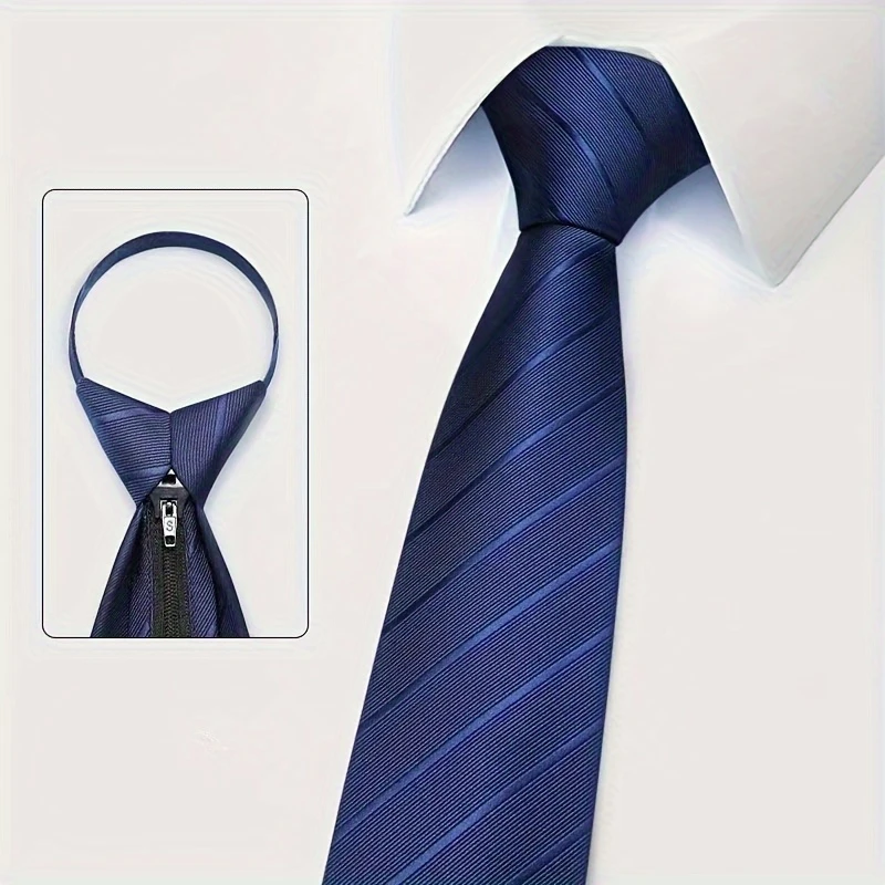 6Pcs Men's Zip Tie 8cm (3.15in - огляд і ціна Men Formal Wear Blue