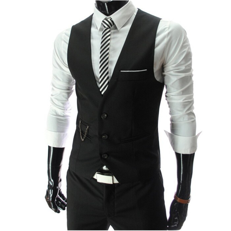 2026 New Grey Dress Vests Slim - огляд і ціна Men Formal Wear Vest