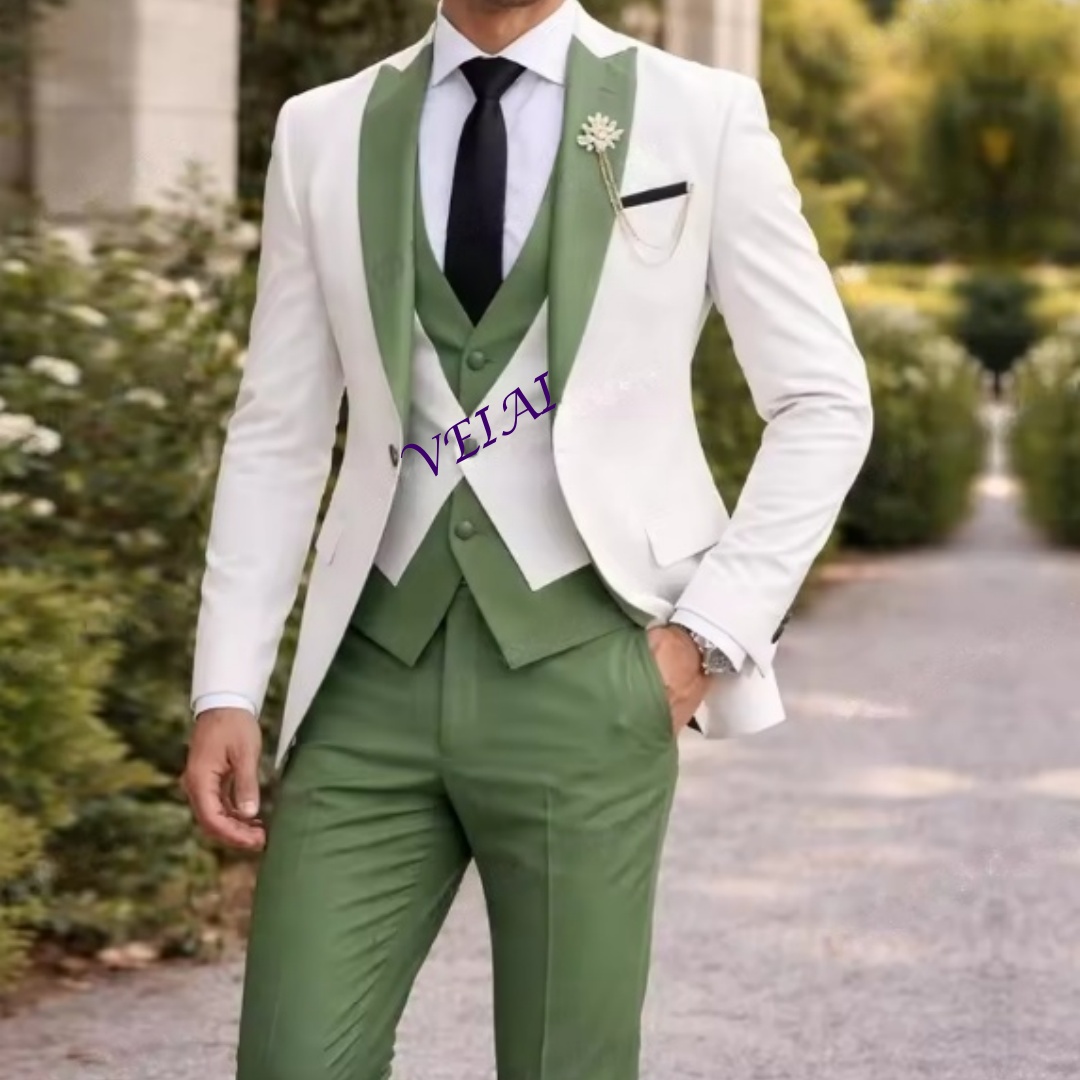 CustomizedNew White And Mint G - огляд і ціна Men'S Formal Wear For A Wedding