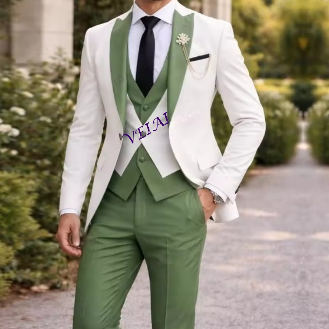 CustomizedNew White And Mint G - огляд і ціна Men'S Formal Wear For A Wedding