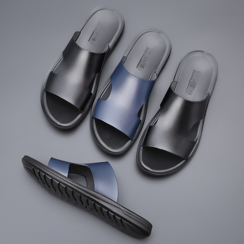 new arrival outdoor summer lea - огляд і ціна Men'S Formal Wear Slippers