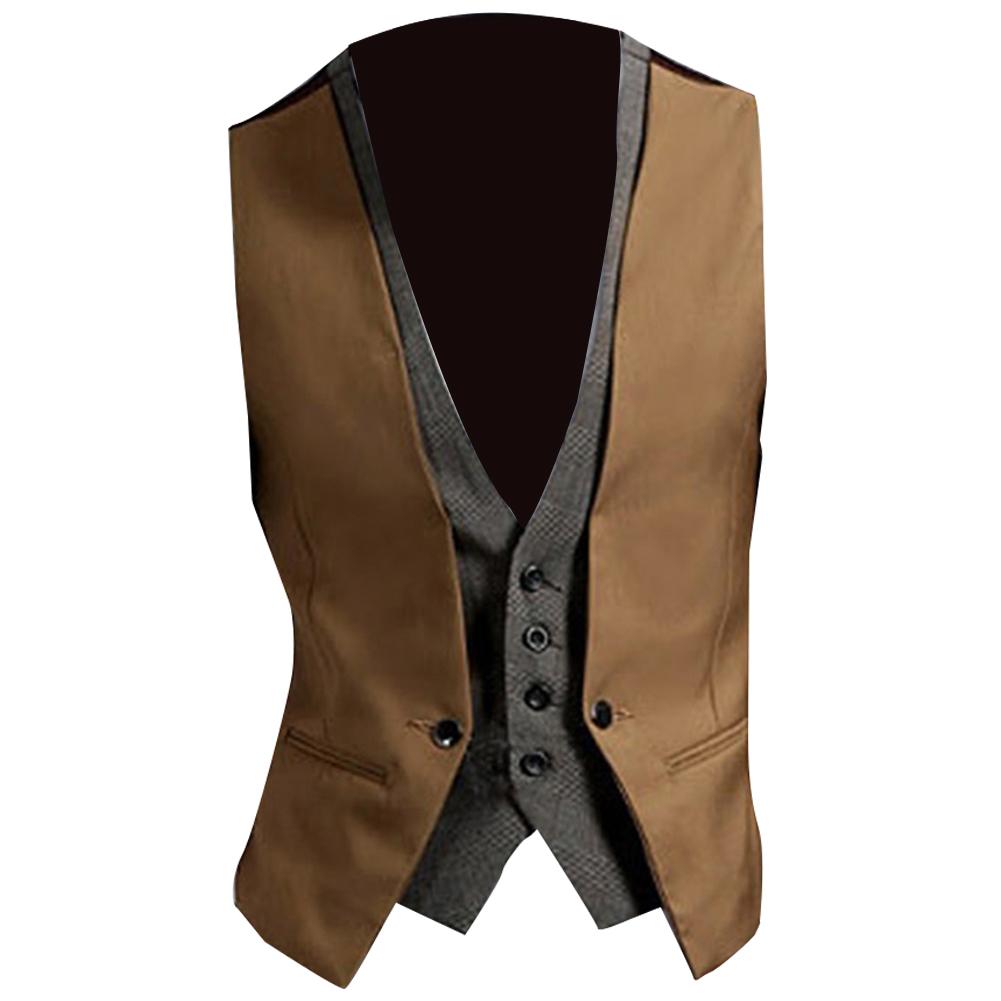 Men Formal Waistcoat Vest Busi - огляд і ціна Men Formal Wear Vest