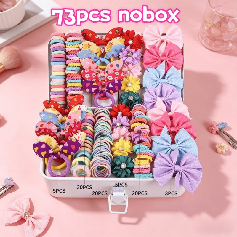 73PCS   New Fabric Girls Hair  - огляд і ціна Tie Bar Clip