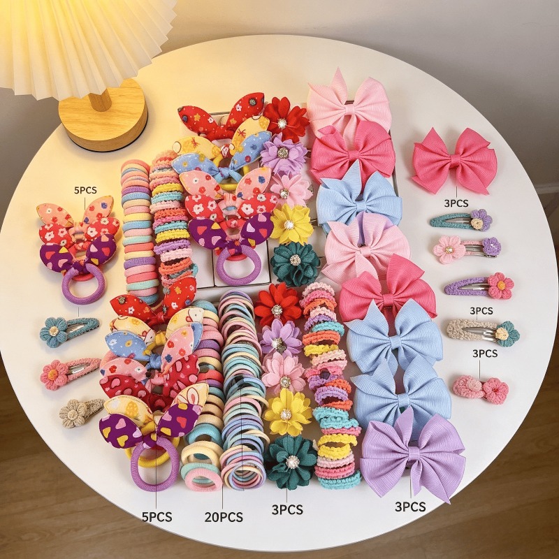 73PCS   New Fabric Girls Hair  - огляд і ціна Tie Bar Clip