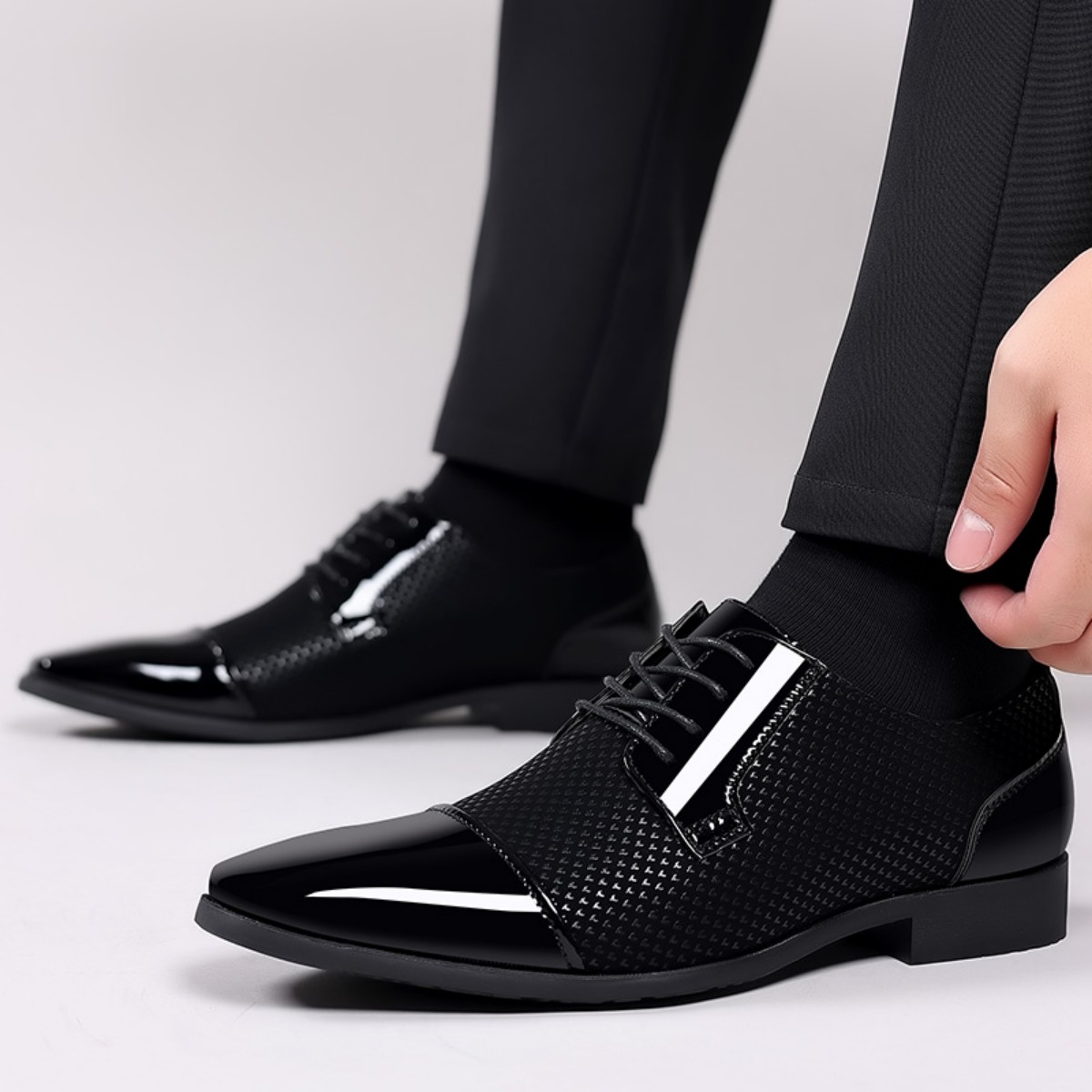 Men's Dress Shoes Classic Lace - огляд і ціна Scale - Men Formals & Ethnic Wear