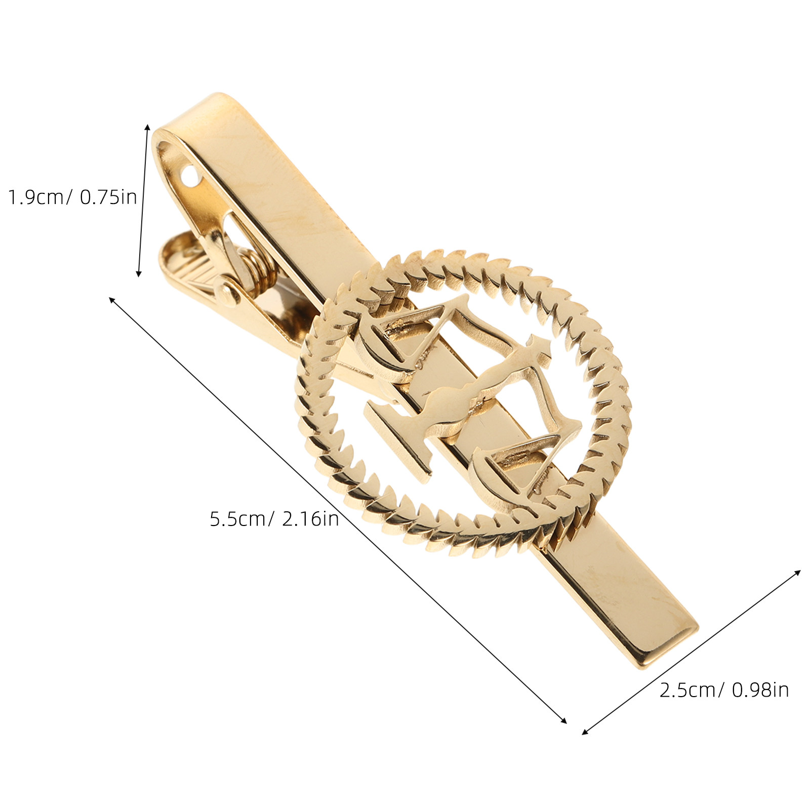Libra Tie Clip Golden Stainles - огляд і ціна Scale - Men Formals & Ethnic Wear