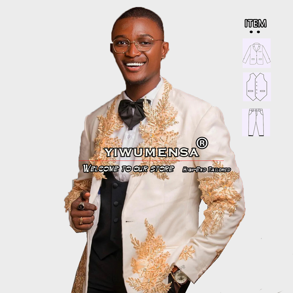 Customized 3 Pieces Suits Men  - огляд і ціна Men'S Luxury Formal Wear