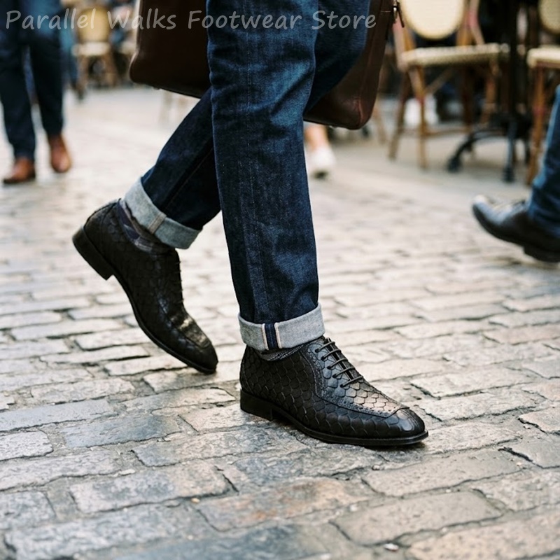 Sartorial Men Oxfords Fish Sca - огляд і ціна Scale - Men Formals & Ethnic Wear