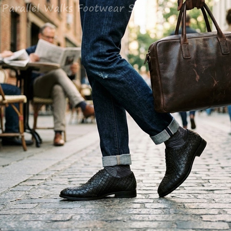 Sartorial Men Oxfords Fish Sca - огляд і ціна Scale - Men Formals & Ethnic Wear