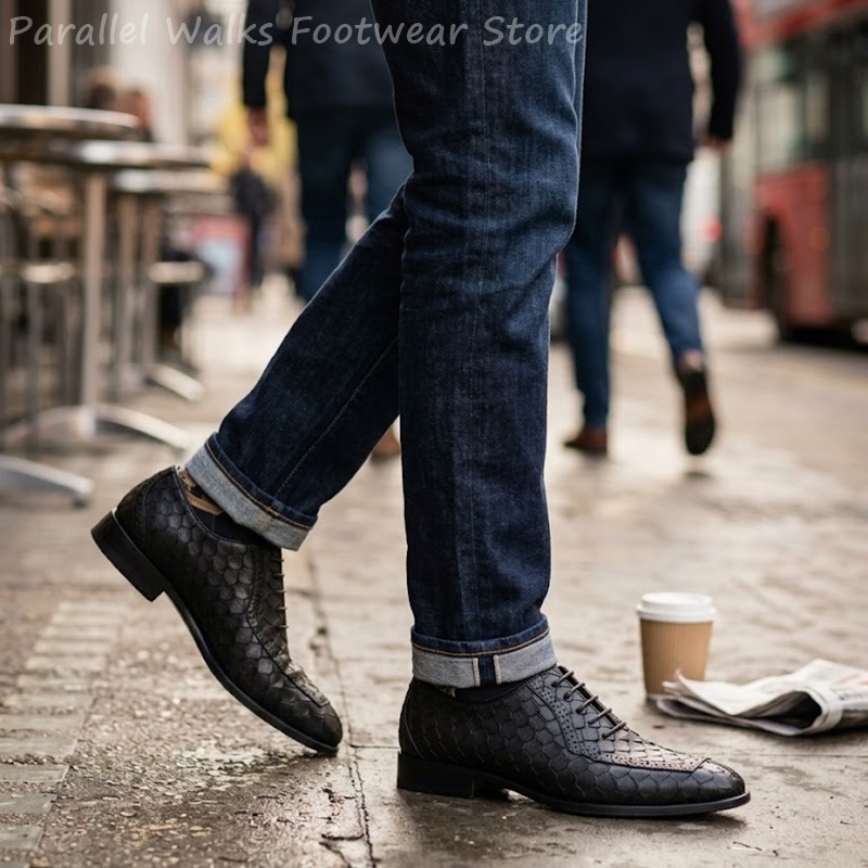Sartorial Men Oxfords Fish Sca - огляд і ціна Scale - Men Formals & Ethnic Wear
