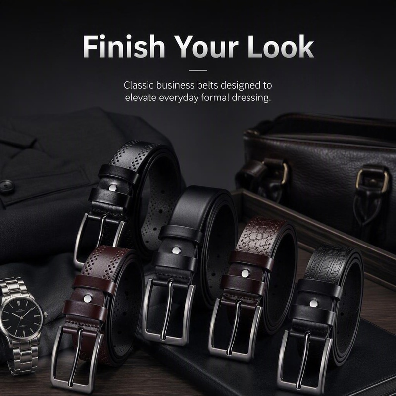 Men's Pin Buckle Business Dres - огляд і ціна Men Formal Wear Options