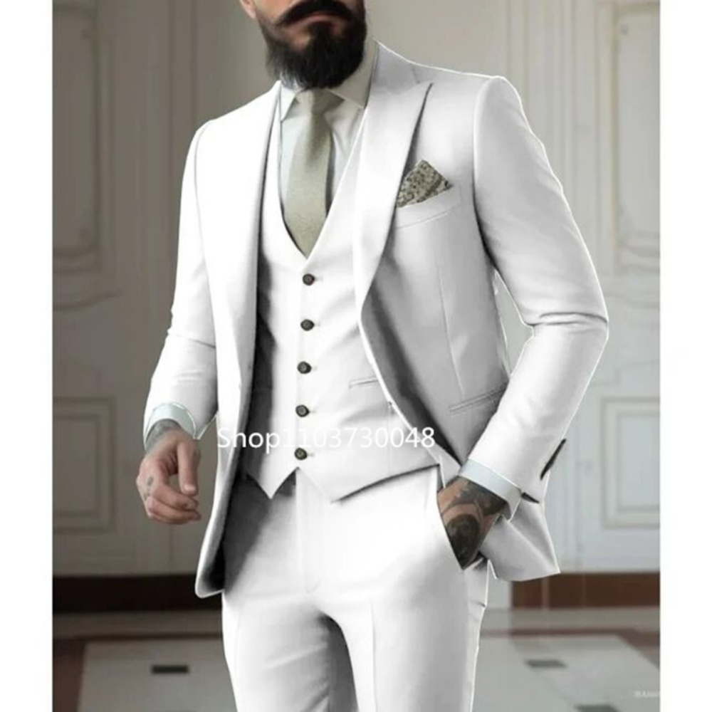 High-Quality Blue Real 3 Piece - огляд і ціна Men Formal Wear Blue